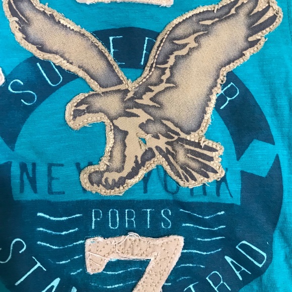 American Eagle Men’s M Athletic Fit T Shirt Sewn - Picture 4 of 4